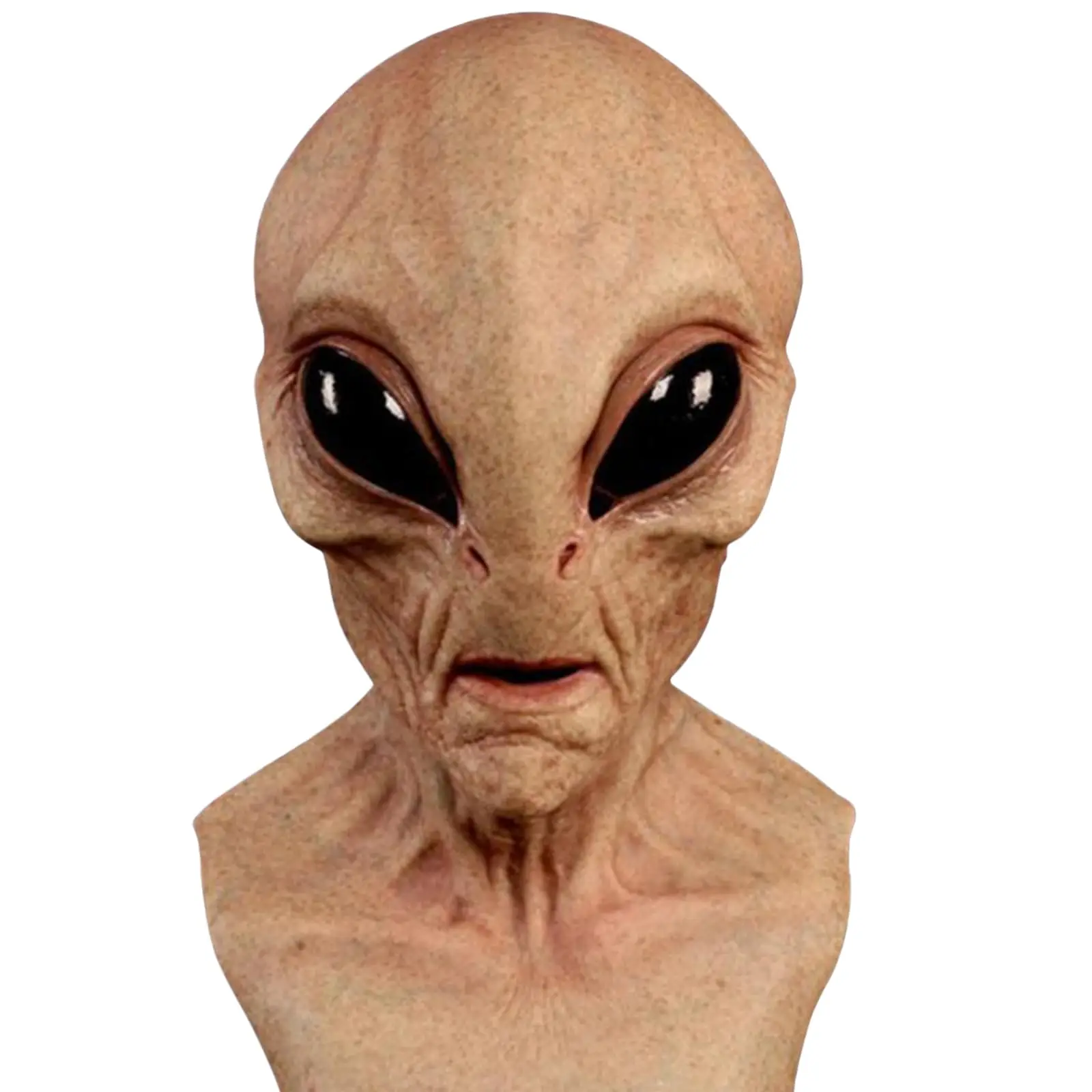 Latex Alien Mask Realistic - หน้ากากเอเลี่ยนฮาโลวีน หน้ากากยางลาเท็กซ์สมจริง ดูน่ากลัว สำหรับผู้ใหญ่ ชุดแฟนซีสยองขวัญ คอสเพลย์