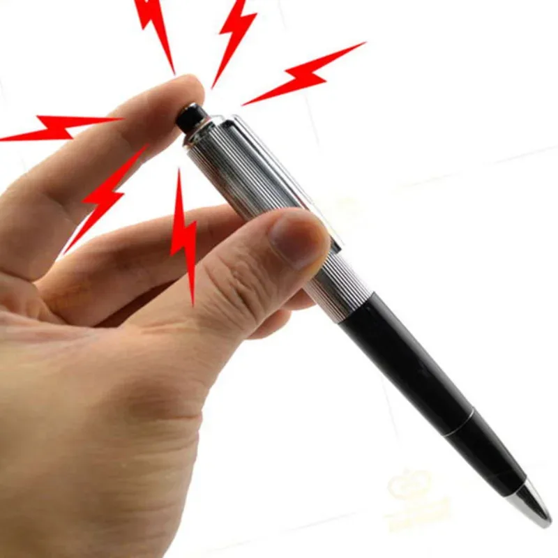 Shock Pen Prank Toy - 1 ชิ้น ปากกาไฟฟ้าช็อตของเล่นสุดสร้างสรรค์ อุปกรณ์ใช้งานได้จริง ของเล่นแกล้งเพื่อน ตลกขบขัน