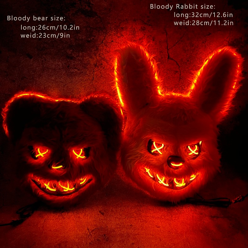 หน้ากากเรืองแสง LED สำหรับปาร์ - Led Purge Mask Halloween บทวิจารณ์และราคา