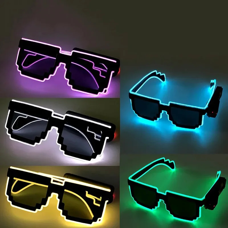 แว่นตา LED ไร้สายเรืองแสงในที่ - Glow In The Dark Party Glasses บทวิจารณ์และราคา
