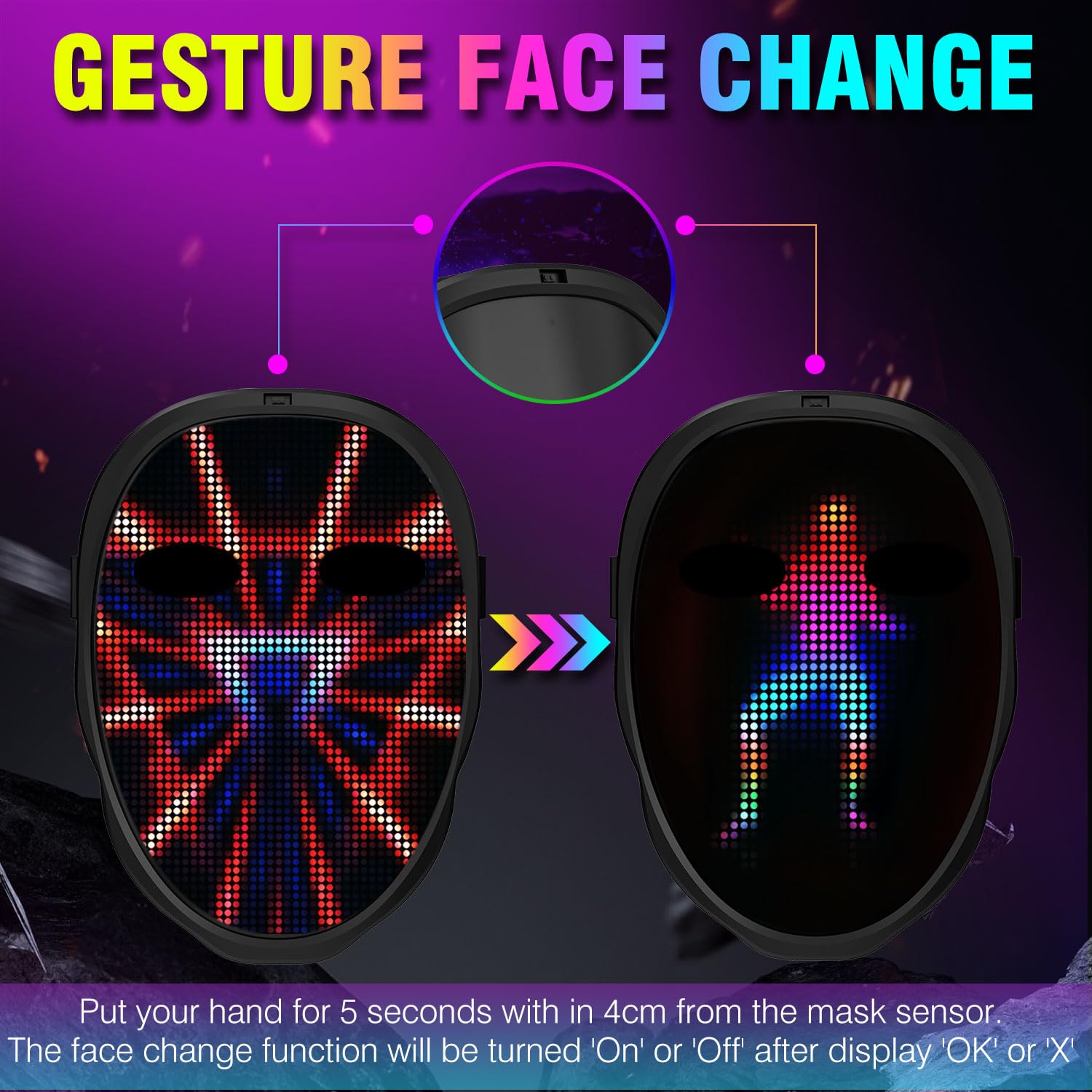 ปาร์ตี้ LED Light up หน้ากากกา - Led Purge Mask Halloween บทวิจารณ์และราคา
