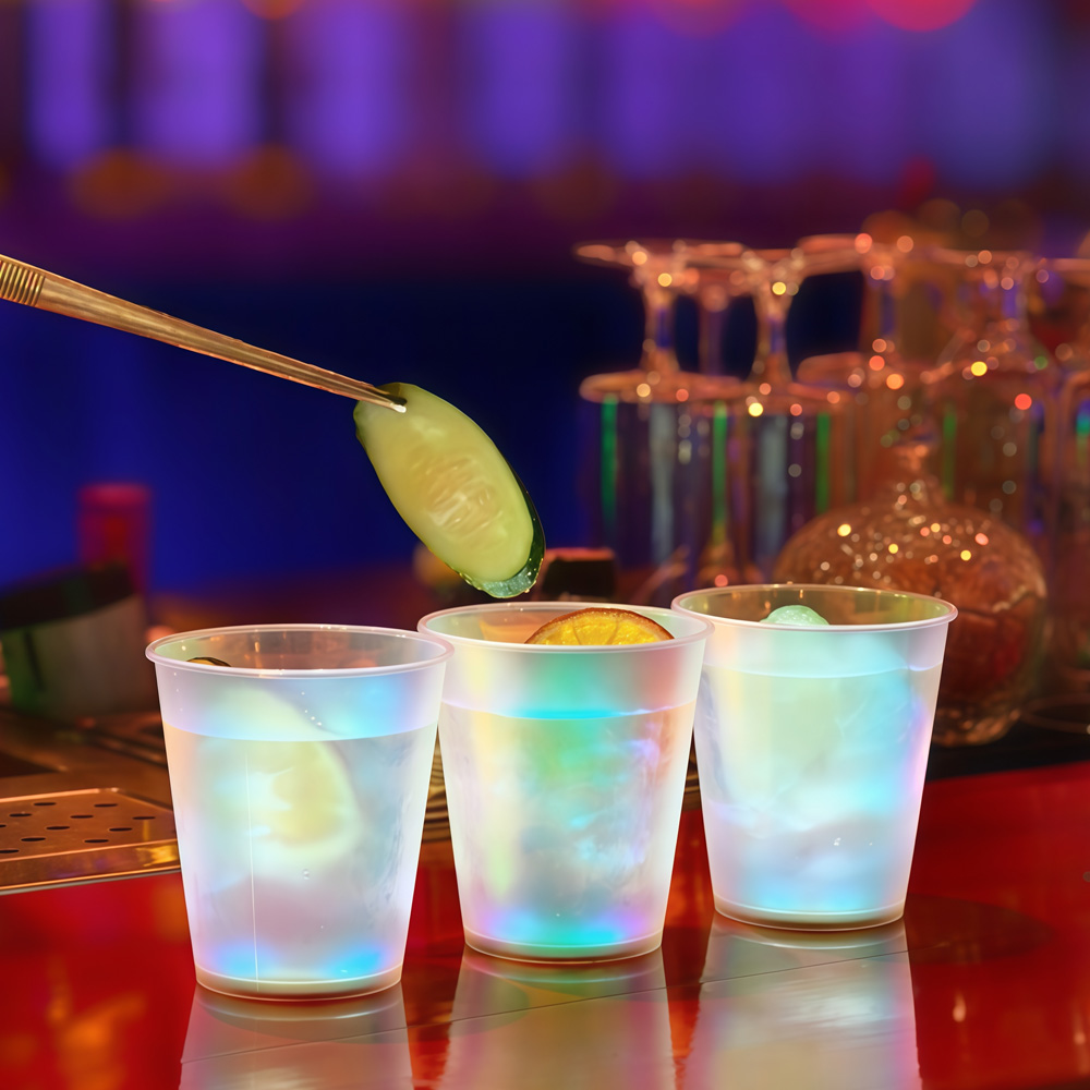 แก้วเรืองแสง LED 10 ชิ้น แก้วไ - Glow In The Dark Party Glasses บทวิจารณ์และราคา