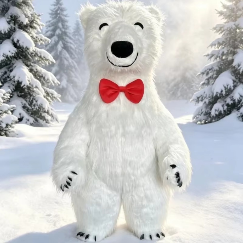 ชุดมาสคอตหมีขั้วโลกสีขาวขนาดให - Costumes บทวิจารณ์และราคา
