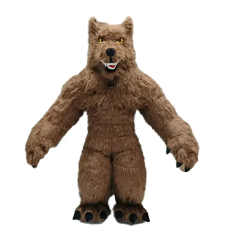 ชุดมาสคอตหมาป่าสีเทาเป่าลมขนาด - Costumes บทวิจารณ์และราคา