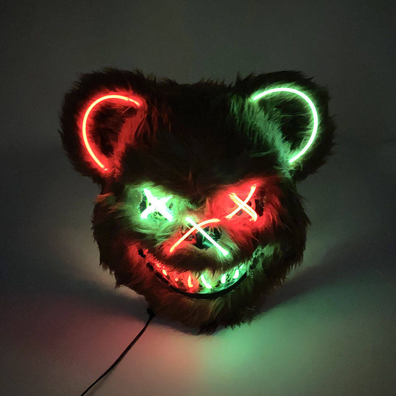 หน้ากากฮาโลวีนมีไฟสำหรับฮาโลวี - Led Purge Mask Halloween บทวิจารณ์และราคา