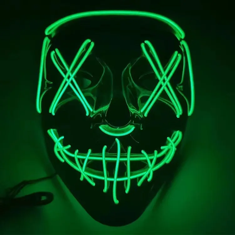 หน้ากากฮาโลวีนสำหรับผู้ใหญ่และ - Led Purge Mask Halloween บทวิจารณ์และราคา