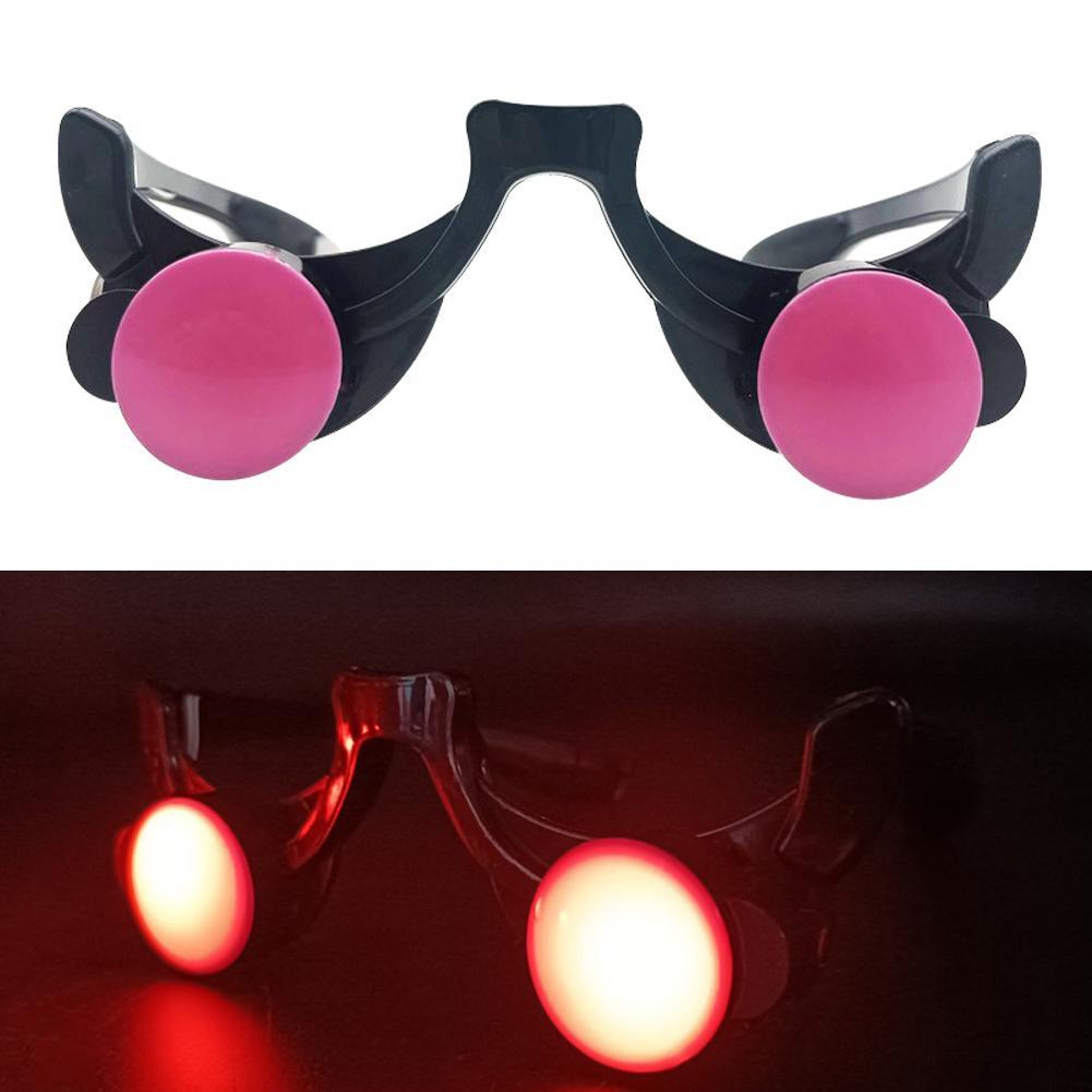 LED Luminous Glow แว่นตาตาสีแด - Glow In The Dark Party Glasses บทวิจารณ์และราคา