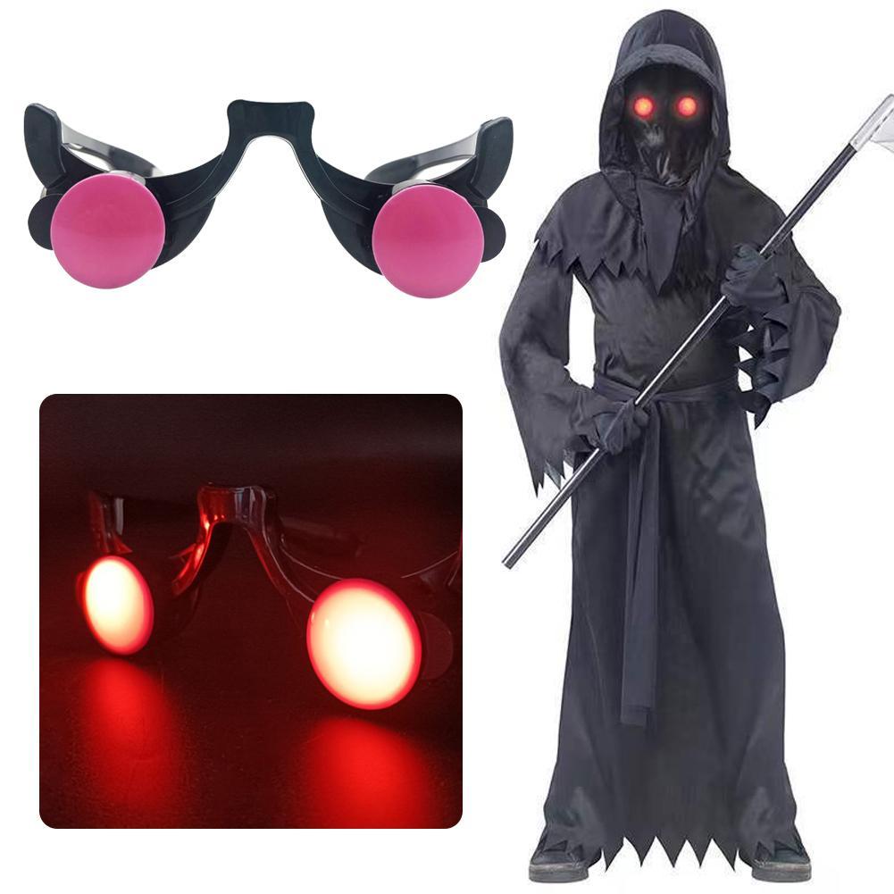 LED Luminous Glow แว่นตาตาสีแด - Glow In The Dark Party Glasses บทวิจารณ์และราคา