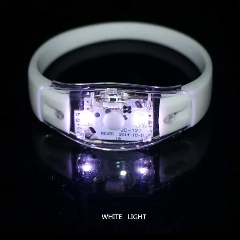 การควบคุมเสียง LED สายรัดข้อมื - Glow In The Dark Party Glasses บทวิจารณ์และราคา
